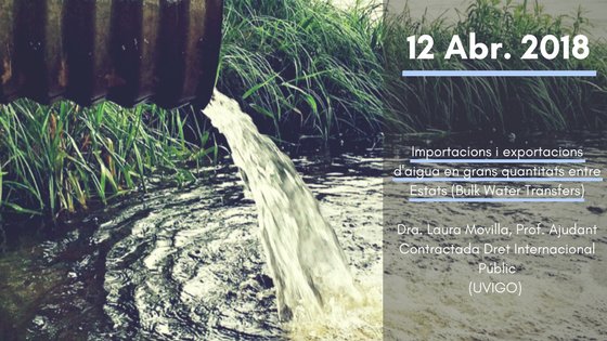 EUEL_UB's tweet photo. Dijous vinent, 12 d'abril a les 18.30h, la Dra. Laura Movilla ens parlarà sobre "Importacions i exportacions d'aigua entre estats". Us esperem a l'aula 7 de la Facultat de Ciències de la Terra de la @UniBarcelona @Dret_UB #EnvironmentalJustice #mediambient #DretUE #Aigua https://t.co/6UE5JxZArq