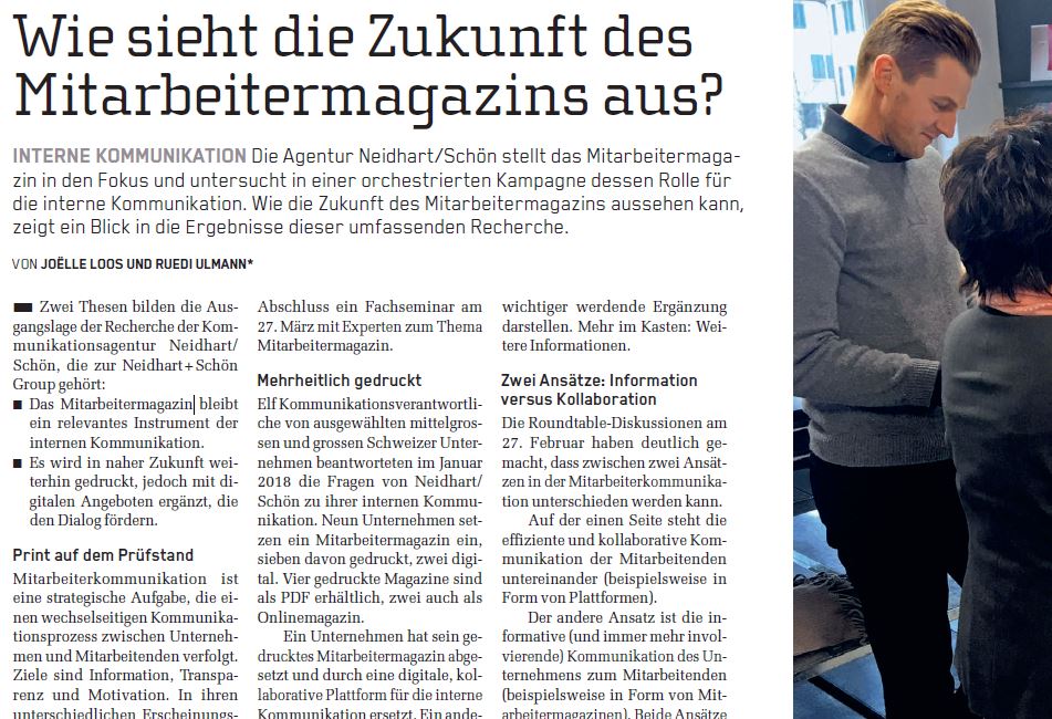 Wie sieht die Zukunft des Mitarbeitermagazins aus? In der aktuellen  Ausgabe des M+K lesen Sie die Ergebnisse unserer ausführlichen Kampagne. bit.ly/2uQMhUL