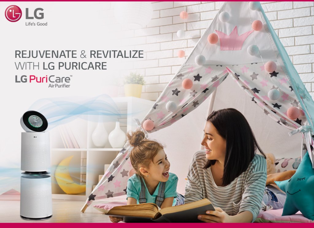 LGIndia's tweet image. #LG PuriCare #AirPurifier with PM 1.0 Smart Sensor & Display lets you analyse the indoor air quality & purifies it. bit.ly/AirPuricare_TW