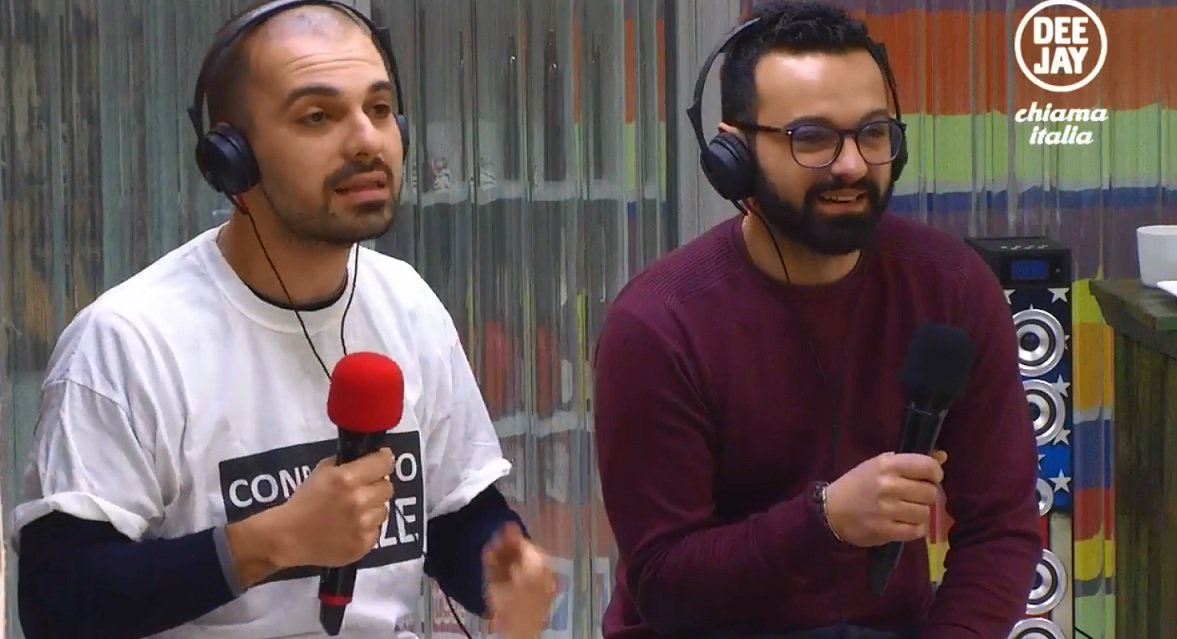 DjChiamaItalia's tweet photo. L'ascoltatore di Altamura rapito dagli amici per festeggiare in diretta con noi l'addio al celibato! https://t.co/NF8G74bE2F - #followDeejay https://t.co/UYxgN4ohSL