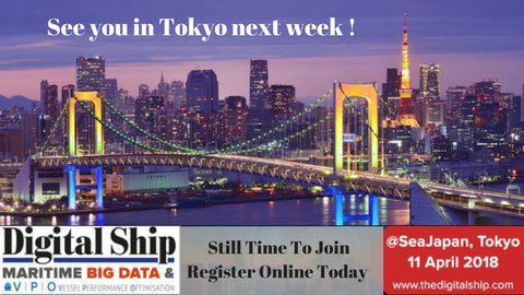 TheDigitalShip's tweet photo. Across 2 sessions, the Forum will delve into how big data is being applied in the sector, & how these drives can be used to measure, & ultimately elevate, vessel performance, productivity and, crucially, safety.
#maritimebigdata #vpo #dstokyo #seajapan https://t.co/FxGdF2la8N