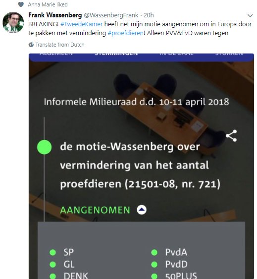 VERSWILD's tweet photo. Dit.... goede zaak, maar.... wat is het verschil tussen dierexperimenten in het laboratorium en in de #OVP? #beidekunstmatig https://t.co/TOp2jm1GMq