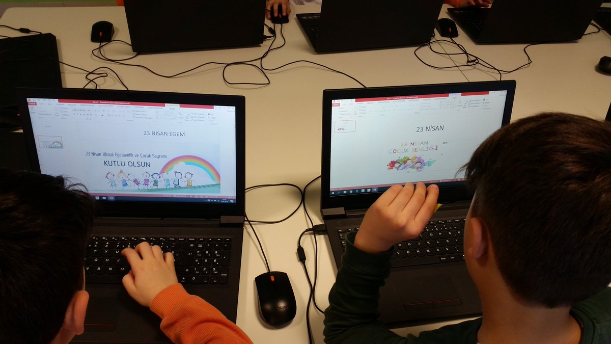 Öğrencilerimiz Microsoft PowerPoint ile 23 Nisan konulu sunumlarını hazırlamaya başladı. Birbirlerine sunmak için sabırsızlıkla bekliyorlar. #dogatech