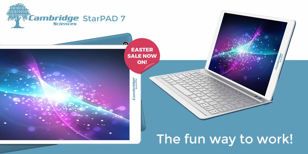 Our #EasterHolidays #Sale is still on ‼ Up to 30% off the new StarPAD 7 by Cambridge Sciences for a limited time only…