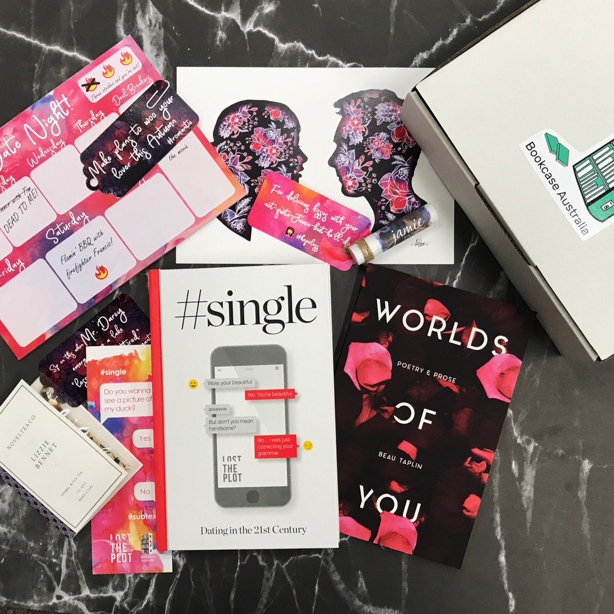 LTPBooks's tweet photo. We've teamed up with the amazing geniuses at @bookcaseaus for a pretty cool giveaway! Head to our instagram to find out how to enter!  #competitiontime #single #hopelessromantic #bookbox https://t.co/OGyRuZyhQS