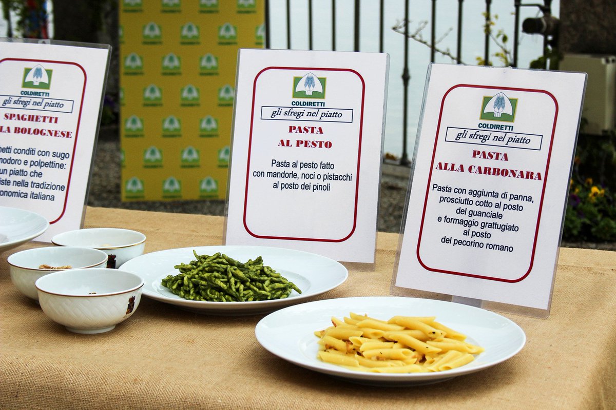 coldiretti's tweet photo. #CarbonaraDay, Coldiretti: 3 italiani su 4 delusi dai piatti “italiani” serviti all’estero con le più bizzarre versioni delle ricette tradizionali #6aprile https://t.co/8l4gev5rZc