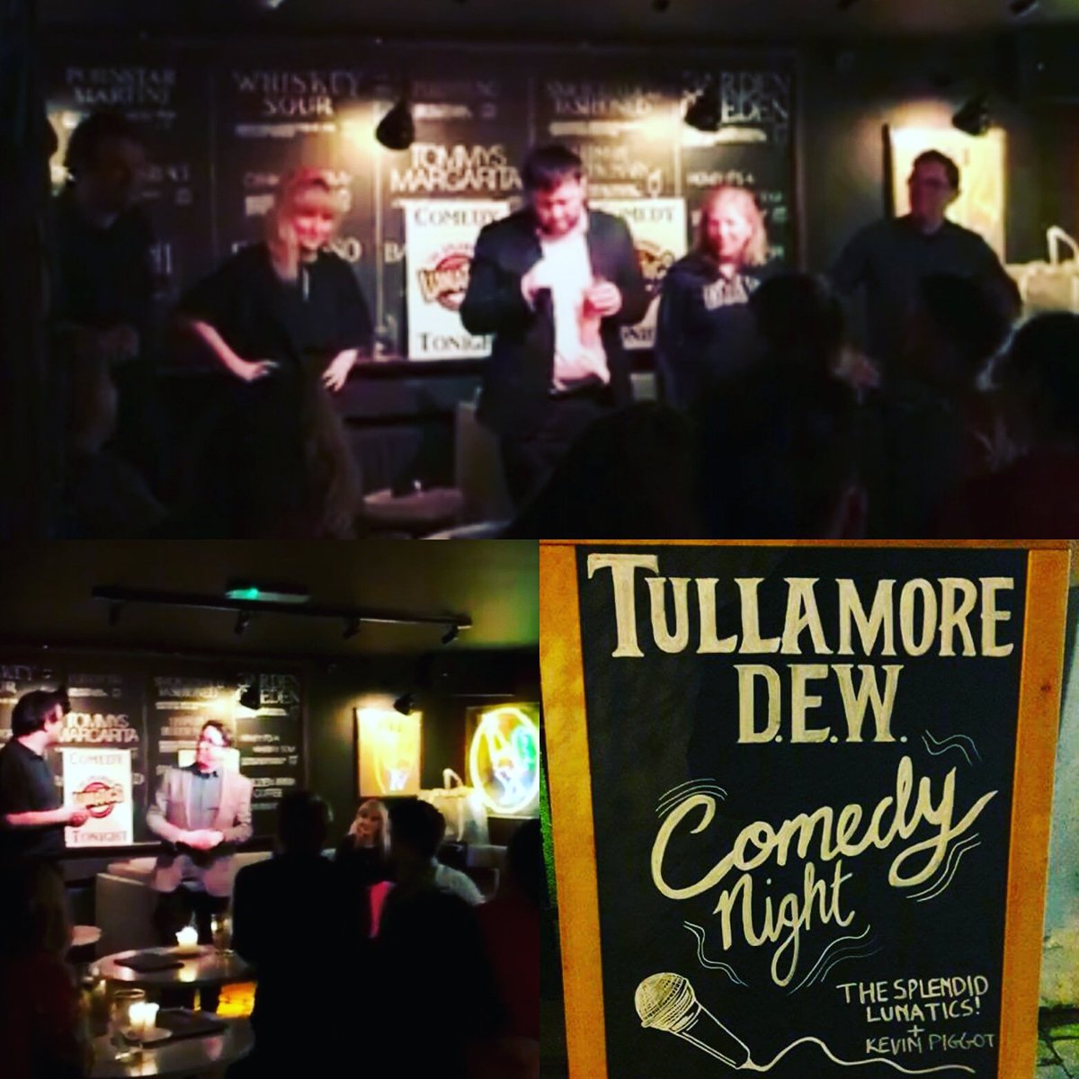 SplendidLunatic's tweet photo. We had a blast last night @gracespubnaas thanks for having us! #comedyshow @TullamoreDEW 
#improvcomedy #comedians #naas https://t.co/Zmp35aM1vG