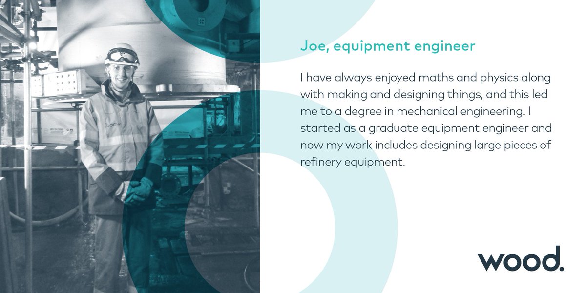 Woodplc's tweet photo. #YearofEngineering: This week we are highlighting some of our fantastic employees and their first steps into a career in engineering. Joe shares his #RouteintoEngineering. Looking to find out more? Visit https://t.co/UgPgF5zlm4 https://t.co/auuO1nfKXo