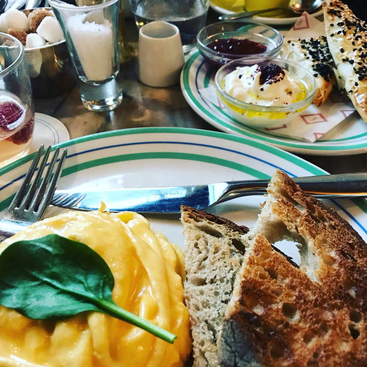SalonEdesia's tweet photo. Thank you @bill.granger @grangerandco team for your legendary scrambled eggs and bourekas. They make a red head happy.  @pavilionroad #cadoganestate excellent #stewarship #communitycultivation #propertymanagement #supportlocalartisans #meachamnocklesmcqualter @stifftrevillion https://t.co/ijfhjCWvnB