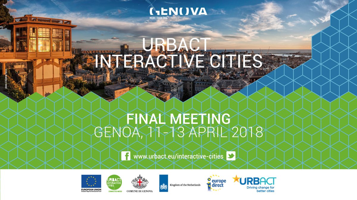 Simonedantonio's tweet photo. Dall'11 al 13 aprile con #pasocial e le città europee @InteractiveCit @URBACT rendiamo Genova la capitale italiana ed europea del dibattito sull'uso civico dei #socialmedia: esperti e amministratori a confronto verso i social del futuro  #interactivegenoa 
https://t.co/EqrZzBVpip https://t.co/hICbEC8OdR