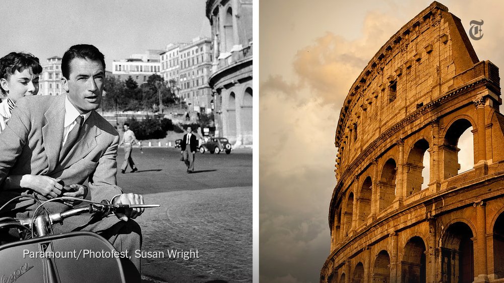 nytimestravel's tweet photo. Rome as Audrey Hepburn and Gregory Peck saw it while shooting "Roman Holiday"? It endures. https://t.co/MIX0Vj0y35 https://t.co/NNQGCXTHJL