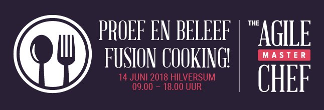 theagilechef's tweet image. Raak geïnspireerd door praktijk verhalen van de beste goeroes in de markt en de nieuwste innovaties. Proef en beleef Fusion Cooking! #TheAgileMasterChef #Agile #AdvancedAgile hubs.ly/H0bz-tF0