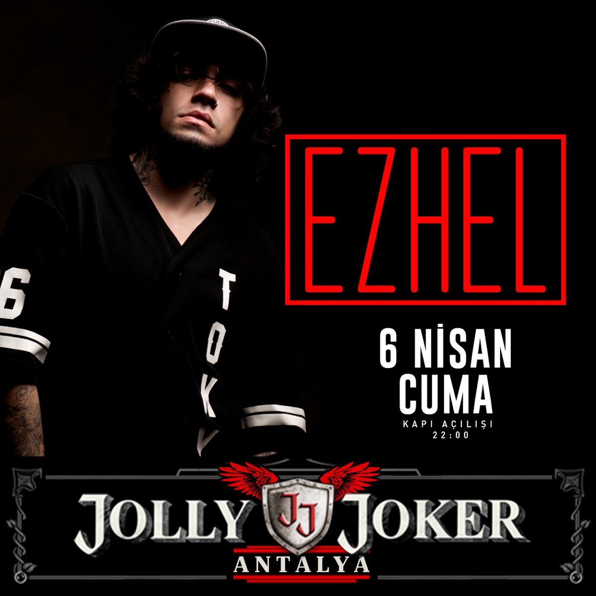 Bu gece <a href="/ezhel06/">🇹🇷</a> @JollyJokerAnt sahnesinde.Kapı açılışı: 22:00 Bilgi:+90 530 770 49 49