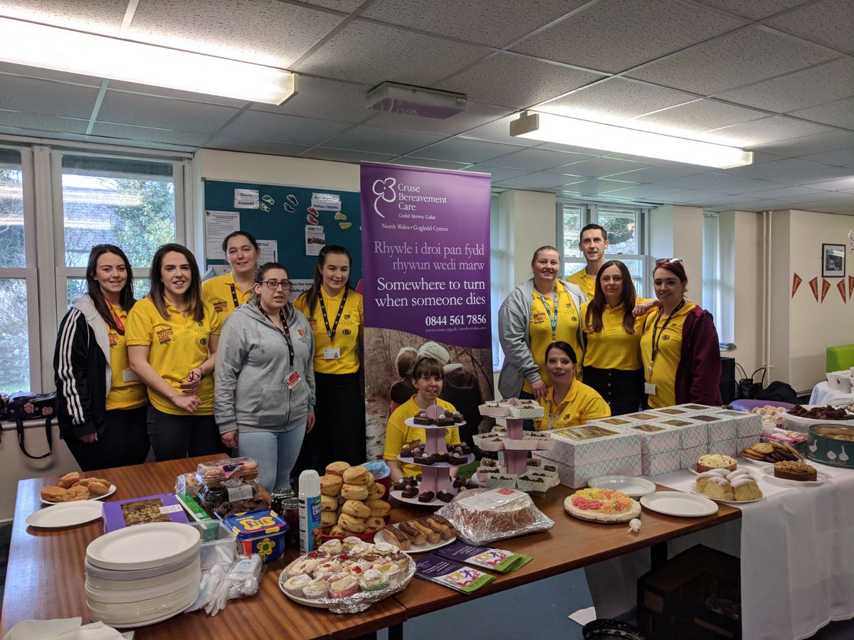 BangorNursing's tweet photo. Coffee and cake morning set up in Fron Heulog ready to satisfy your taste buds. All in aid of @CruseCare which is an excellent charity. Come on down with some pennies and enjoy a delightful treat 🍰🍰 @SHSBangor #bangorshsfreshers2018 https://t.co/UcMWmhVRgr