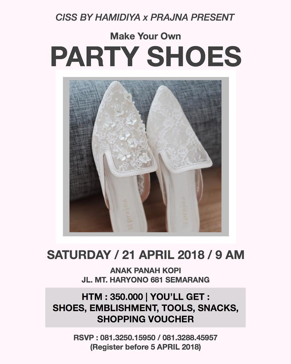 Yuk ikutan PARTY SHOES : CISS CRAFT #2 !