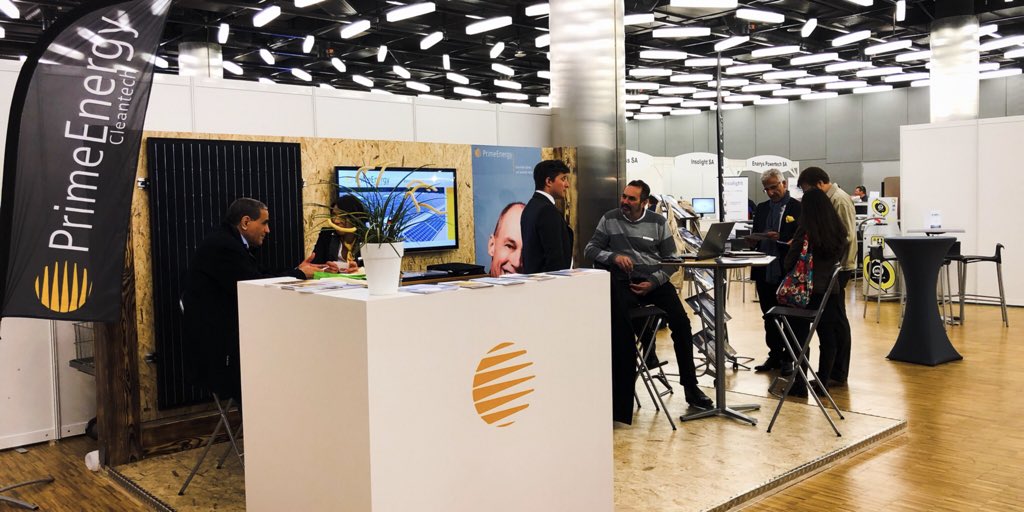 PE_Cleantech's tweet photo. Retrouvez nous au @climateshow2018 ! #cleantech #primeenergy #SolarEnergy #swiss #Geneva #Palexpo #2018 #futureisclean https://t.co/gUUNvBtM5k