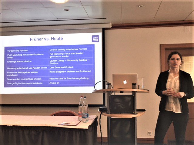 i_briefing's tweet photo. Der krönende Abschluss der #internetbriefing #SocialMedia 2018:
Weshalb #RealTime #Marketing so wichtig ist und worauf es dabei heute wirklich ankommt. Ein sehr kompetenter Vortrag von
Josephine Chamoulaud​, COO and Head of Agency at LikeMag Media House​. https://t.co/BnP7BMXwKE