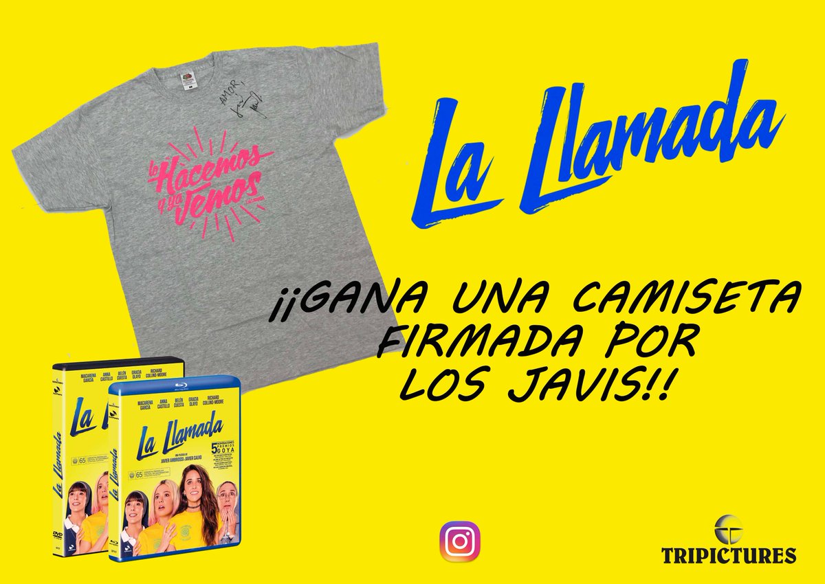 Tripictures's tweet photo. ¡¡¡Tenemos sorteo en INSTAGRAM!!! ¡¡¡Pásate por nuestro perfil tripictures_cine y participa!!!🤗🤗🤗 @LaLlamadaLaPeli @javviercalvo @lallamada_ #LaLlamada #DVD #BluRay #Llamaders #LosJavis #LosJavisMolanMazo https://t.co/AisPAkdGY9