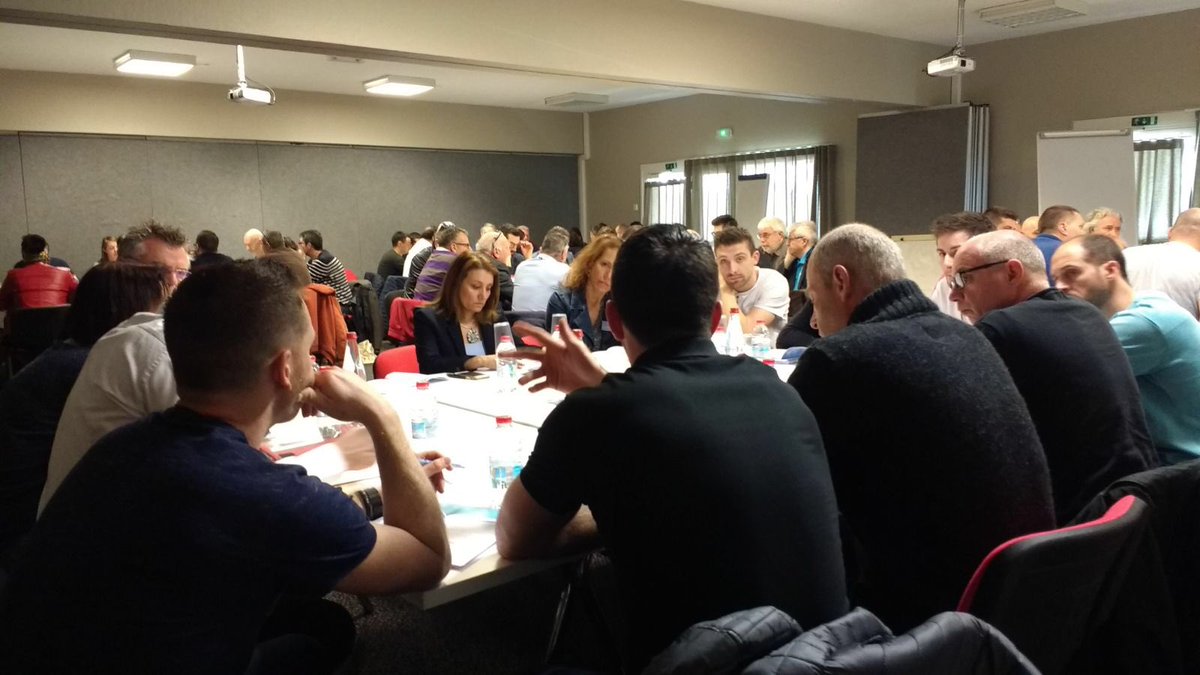 RFESS1's tweet photo. La @RFESS1 participa en la mesa de debate “La vigilancia, ¿con qué objetivo?” dentro del seminario sobre la seguridad de las piscinas públicas en #Francia, que se celebra en #Poitiers organizado por @UnivPoitiers y @FSSPoitiers. #StopAhogados https://t.co/TE75X0xctZ