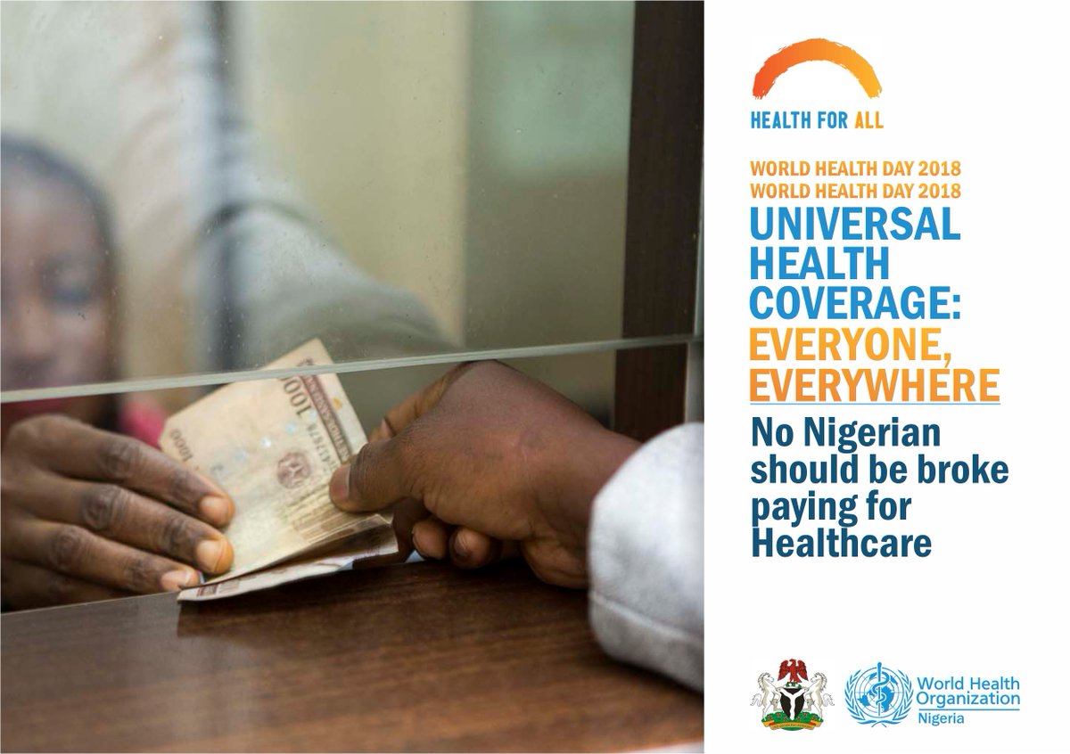 No Nigerian should be broke paying for #Healthcare services
#HealthForAll 
#UHC 
#WorldHealthDay2018 
#EveryoneEverywhere