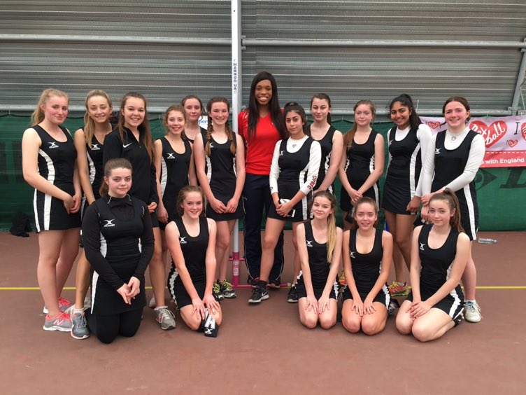 We were so happy to meet <a href="/EboniBChambers/">Eboni Usoro-Brown (nee Beckford-Chambers)</a> whilst on tour in Disneyland last year! No stranger to the international stage and we’re cheering her on in England’s commonwealth match with Malawi this morning! A former #gdstgirl Who is such an inspiration to our Bromley Netballers