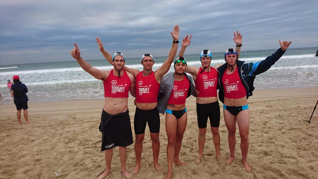 DawidMocke's tweet photo. Some of the other Tough Guys lined up for today's 1st event: Surf Swim.

#whendutycalls #gtlsa #AnywhereIsPossible
@LifesavingSA @generaltire_sa https://t.co/ym0xVKtfZa