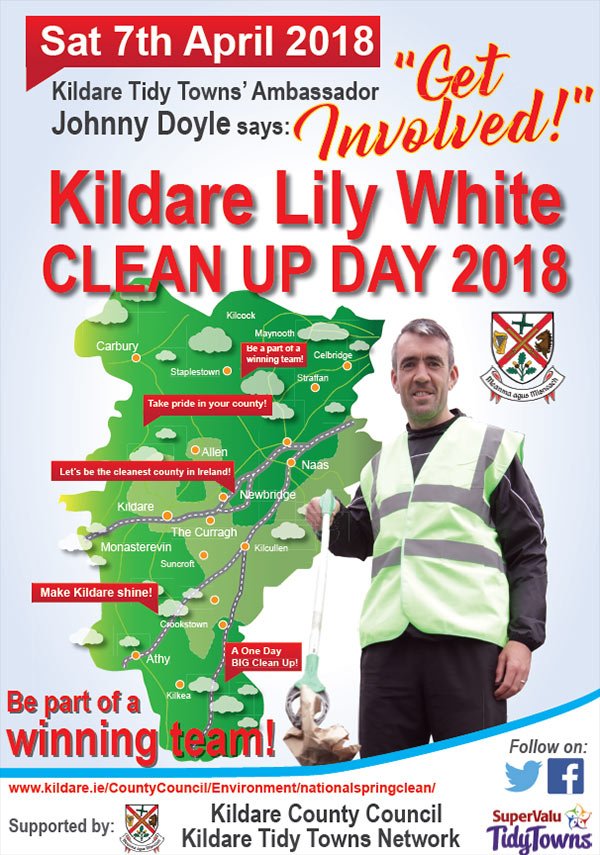 Kildare's Johnny Doyle joins Shane Beatty on Kildare Today <a href="/kfmradio/">Kfm Radio</a>  to promote Kildare Lily White Clean Up Day which takes place across #Kildare tomorrow. @ShaneBeattyKFM <a href="/johnnydoyle78/">John Doyle</a> 
#NationalSpringClean