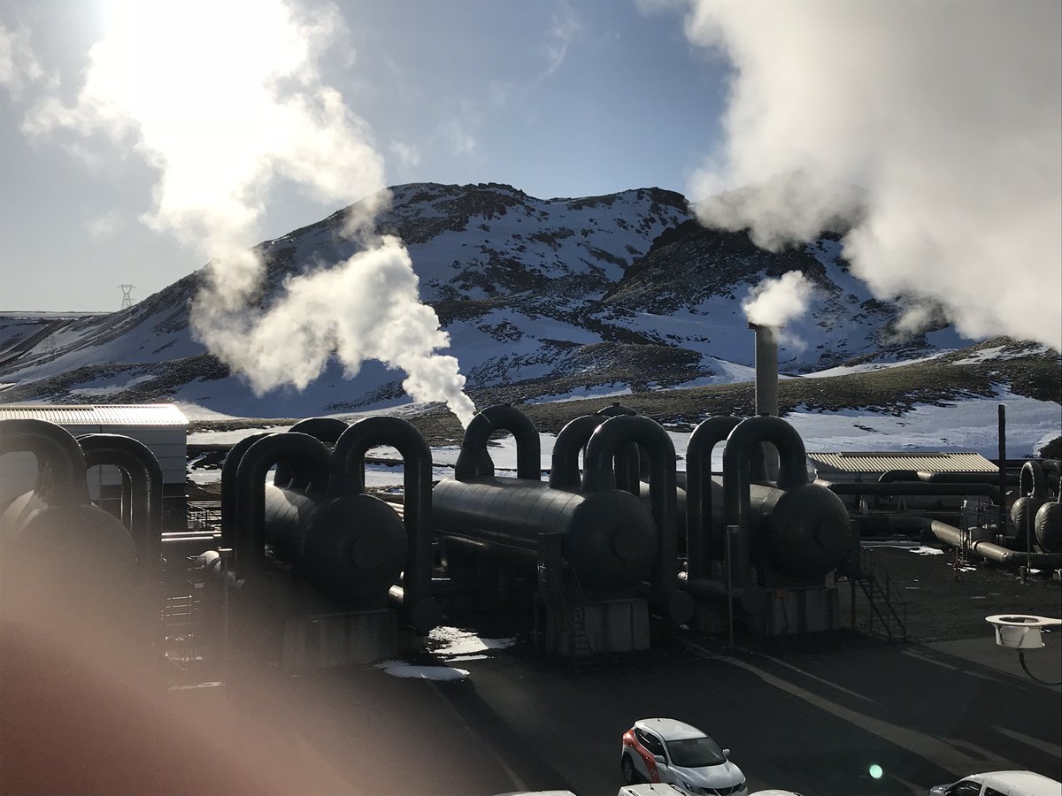 WilsonsHistory's tweet photo. Boys are enjoying a sunny morning at Hellisheidi geothermal power plant #iceland18 https://t.co/ARh9Mqfger