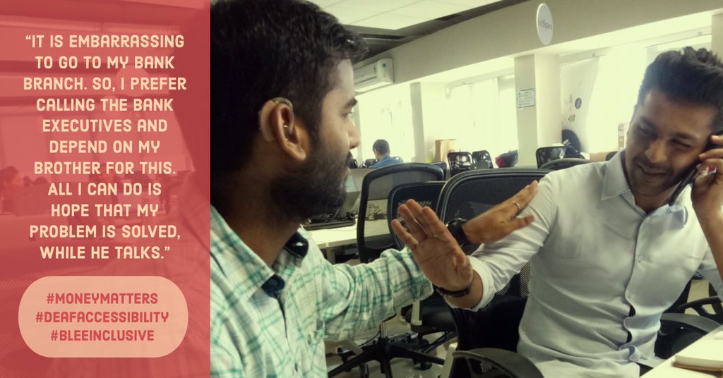 bleetechindia's tweet photo. A lot of deaf people are dependent on their family and friends when it comes to #moneymatters
Here's what one of our Ask Blee users had to say.
#bleetech #deafaccessibility #moneymatters #deafinclusion https://t.co/Aynv5myRnx