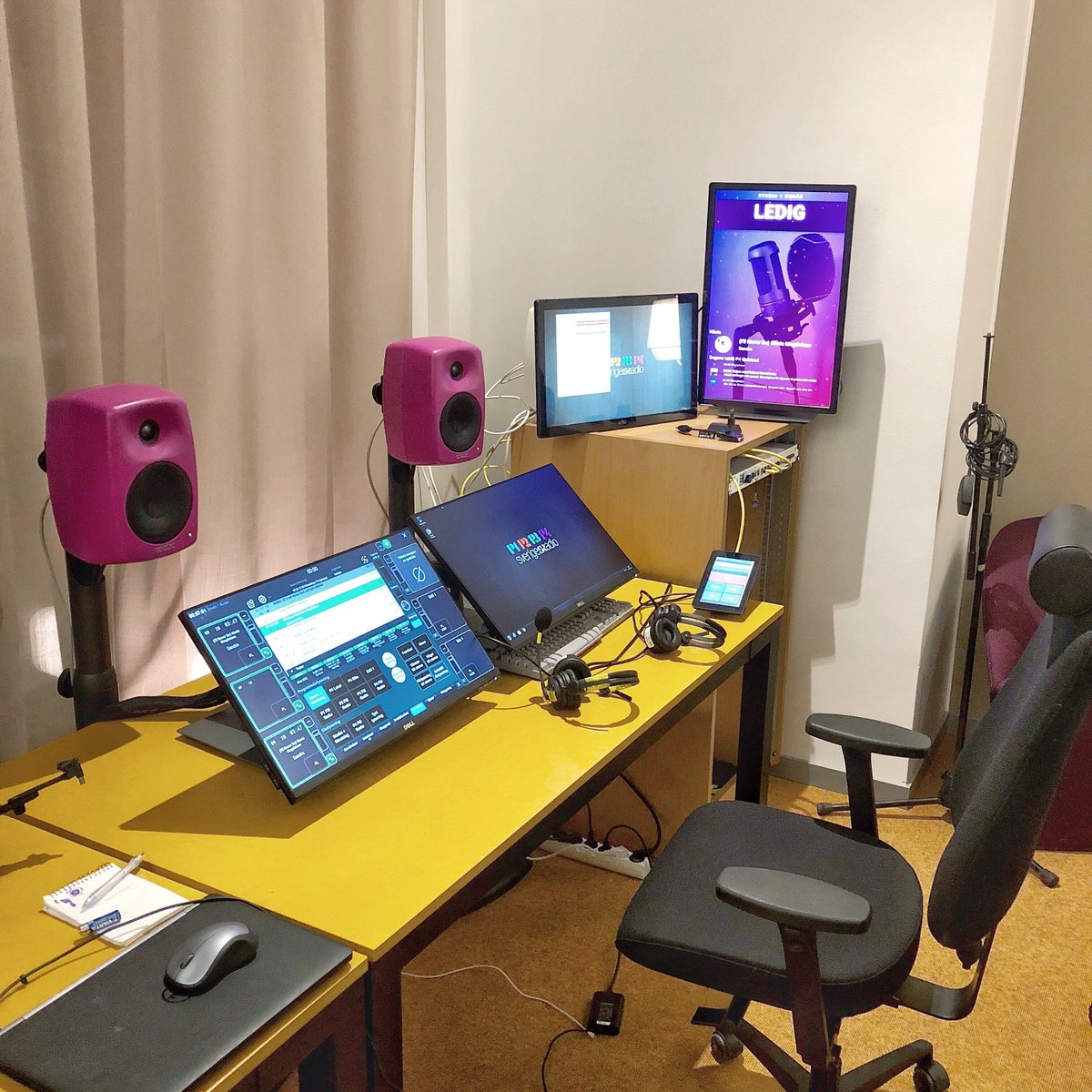 A major Swedish broadcasting company uses the #Genelec8430A IP SAM™ Studio Monitors in purple. genelec.com/studio-monitor… #TheSonicReference
