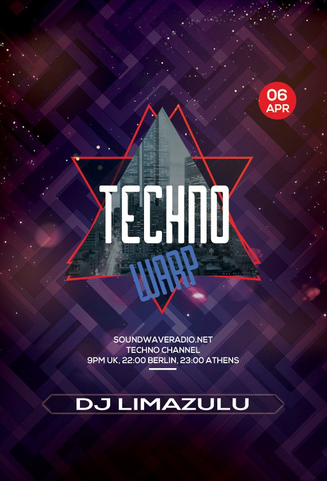 djLimaZulu's tweet photo. Join me tonight @ https://t.co/e1NZ0hFgdC techno channel for some Friday night techno.
9PM UK
22:00 Berlin
23:00 Athens
#techno #minimaltechno #deeptechno #darktechno #mixcloud #djsetdj #music #undergroundtechno #soundwaveradio #ilovetechno #radio #mixing #technodance https://t.co/6SuJoSWki5