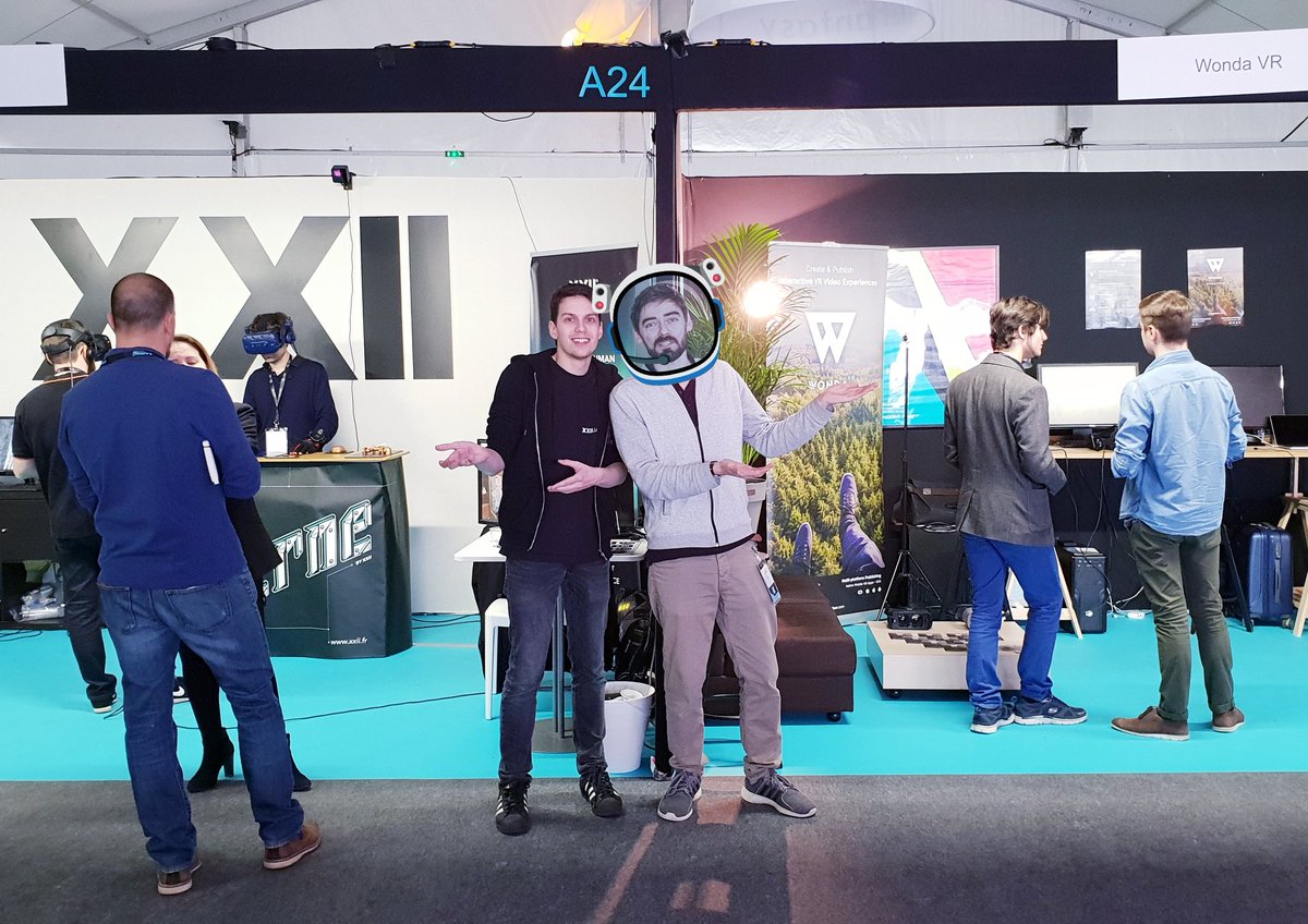 jechantebel's tweet photo. Great start to our final day here at @lavalvirtual with our innovative  neighbours @yannoid &amp; @DocteurZeric from @XXII_GROUP 🖖 https://t.co/IHLlPXwT1b