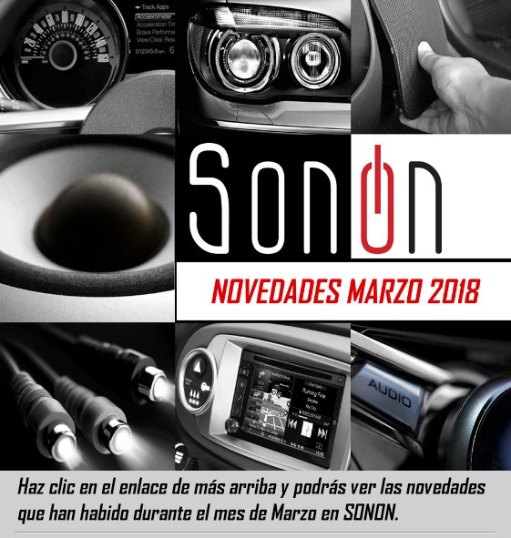 Acsysl's tweet photo. Viernes, apaga y vámonos!!!
Pero antes, Novedades SONON del mes de Marzo en el siguiente enlace: 
👇👇👇
https://t.co/7RrnIDdZ7e https://t.co/3h1uPG2E0p