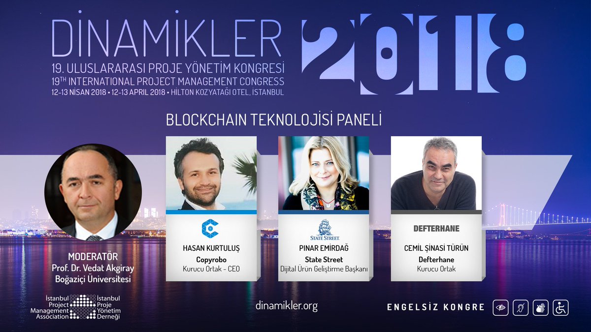 dinamikler's tweet photo. #Dinamikler2018 için son 5 gün!
İşte programdan bir kesit.. #Blockchain Teknolojisi Panelinde Prof. Dr. Vedat Akgiray moderatörlüğünde değerli paylaşımlarda buluşmak üzere heyecanlıyız.
Kayıt için https://t.co/HVtHZPWZcU https://t.co/qoPaSQZnJZ
