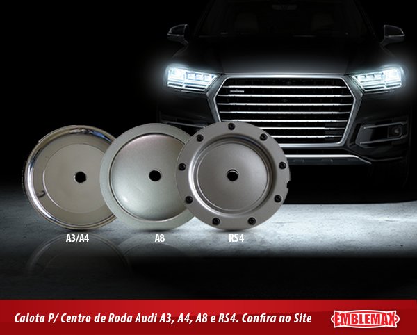 Emblemax1's tweet photo. Calotas Centrais Audi. Confira a linha completa no nosso site: 
https://t.co/l5bJNKJOGl
#HojeéSexta #Calotas #Acessórios #Carros #FollowUp #Follow https://t.co/cvRlJpVzKe