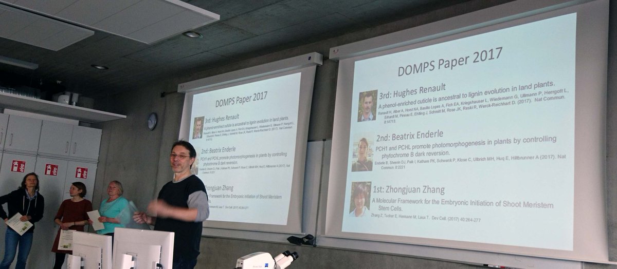 TrujilloLab's tweet photo. Department of Molecular Plant Sciences-DOMPS @UniFreiburg Best 2017 article awards go to:
1. https://t.co/tgNGVRdktj 
2. https://t.co/FogiS2zIyT
3. https://t.co/UpaDuzteiI 
From evolution to development to light sensing, a very successful year! https://t.co/Ok6ouxuccS