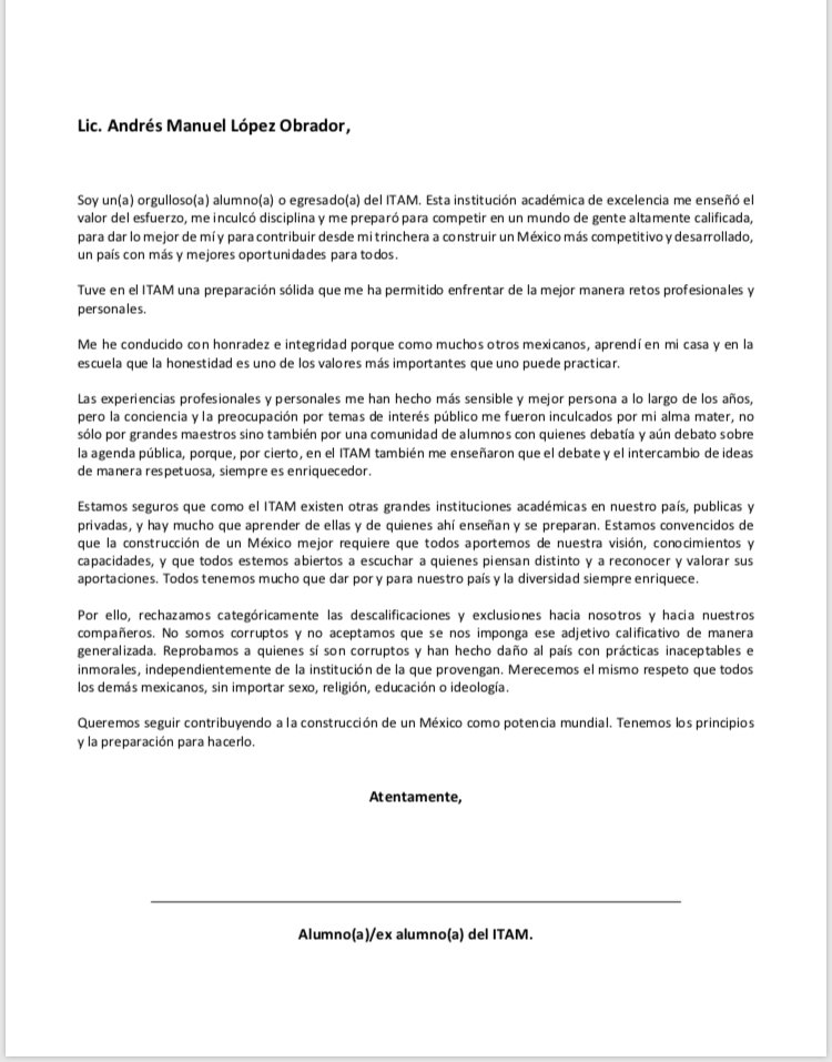 #NoHablesPorTodxs 
<a href="/ITAM_mx/">ITAM</a> <a href="/Reforma/">REFORMA</a> #itam