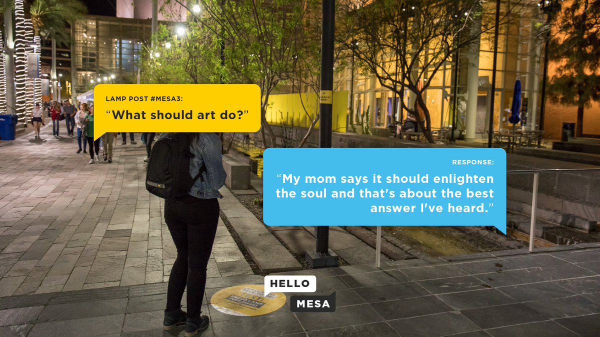 We're still loving some of the conversations people are having with the objects in #Mesa! @MesaAzgov <a href="/MesaArtsCenter/">Mesa Arts Center</a> #HelloMesa