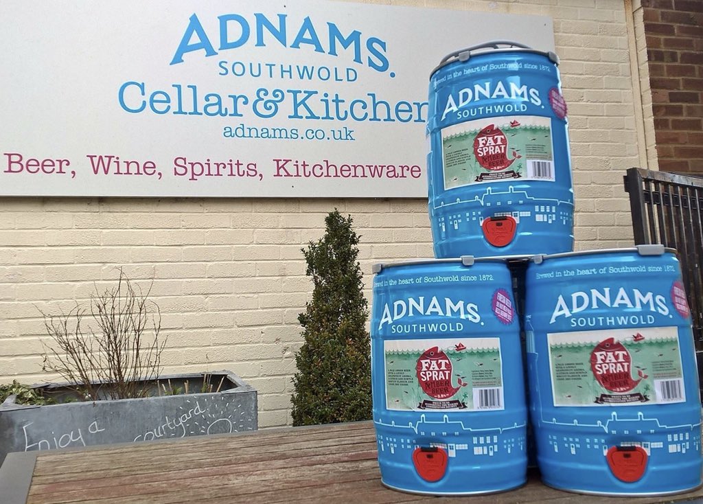 Adnamssaffron's tweet image. Fat Sprat Real Ale Kegs back in store!! Pick one up today! 🍻#fatsprat #amberbeer