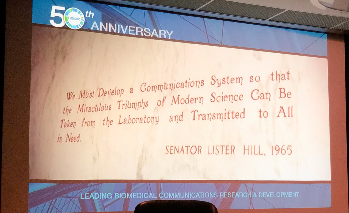 embimd's tweet image. Honored to be chairing, yesterday and today, the Board of Scientific Counselors to the @NLM_LHC as it prepares to celebrate its 50th anniversary and an amazing legacy of innovations for the health of all!