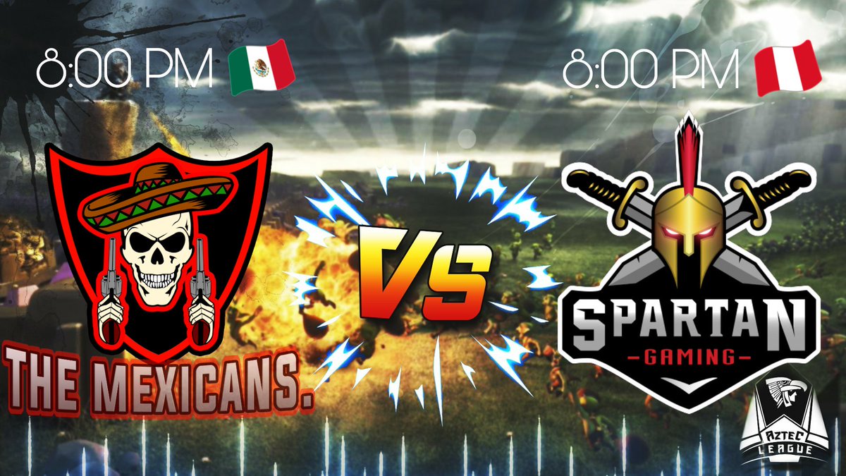 🏆Partidos de la <a href="/AztecLeague/">Aztec League</a> 🏆
Eliminación Directa 🚫
Lunes 9 de Abril📆
#️⃣9️⃣
<a href="/TheMexicans1/">The Mexicans</a>
🆚
<a href="/SpartanGamingPE/">Spartan Gaming</a>