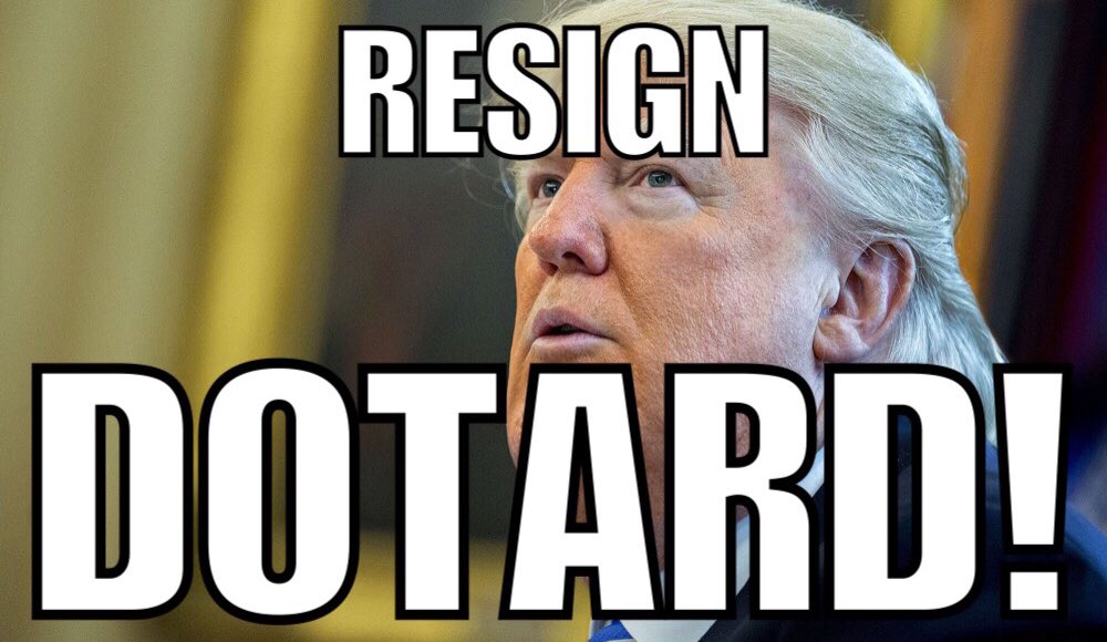 HelloMittyKitty's tweet photo. @realDonaldTrump Dude, the only one unfair to the US is the MORON who is running it into the ground... And THAT'S *YOU* DICKWEED!!
Just #Resign! Try to retain a tiny bit of dignity... Otherwise, face certain #Impeachment after the #NovMidterms cause the #BlueTsunami2018 WILL take the @GOP out!😊 https://t.co/pKOhVWGNPV