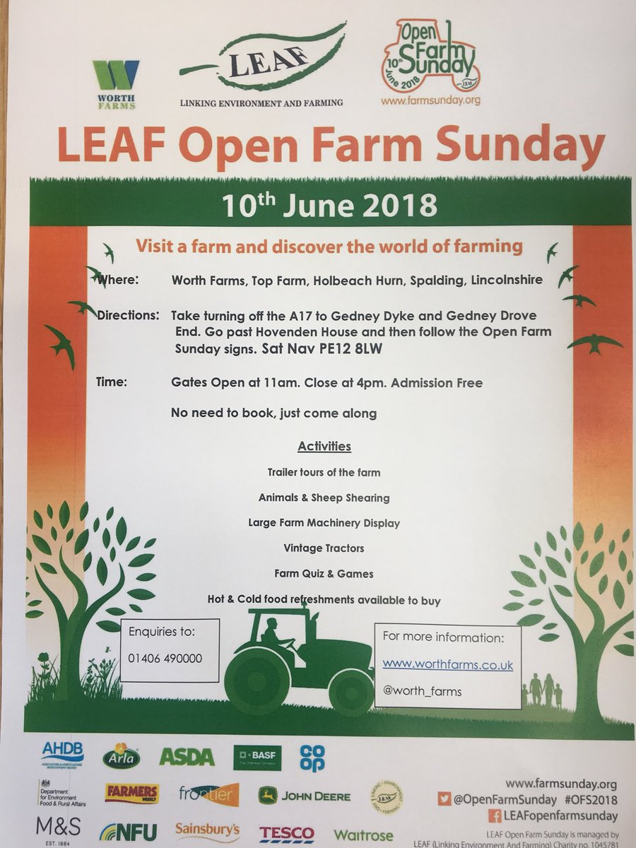 AH_Worth's tweet photo. We are opening our gates again this year for @OpenFarmSunday please come along and learn all about food and farming, lots to see and do. https://t.co/tp10DPL0Qc