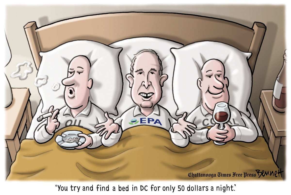 BennettCartoons's tweet photo. 4/6/2018- Scott Pruitt #EthicsSchmethics #EPA #ScottPruitt #EPAcorruption https://t.co/pkcT8XSa27 https://t.co/VzLVMWeeyM