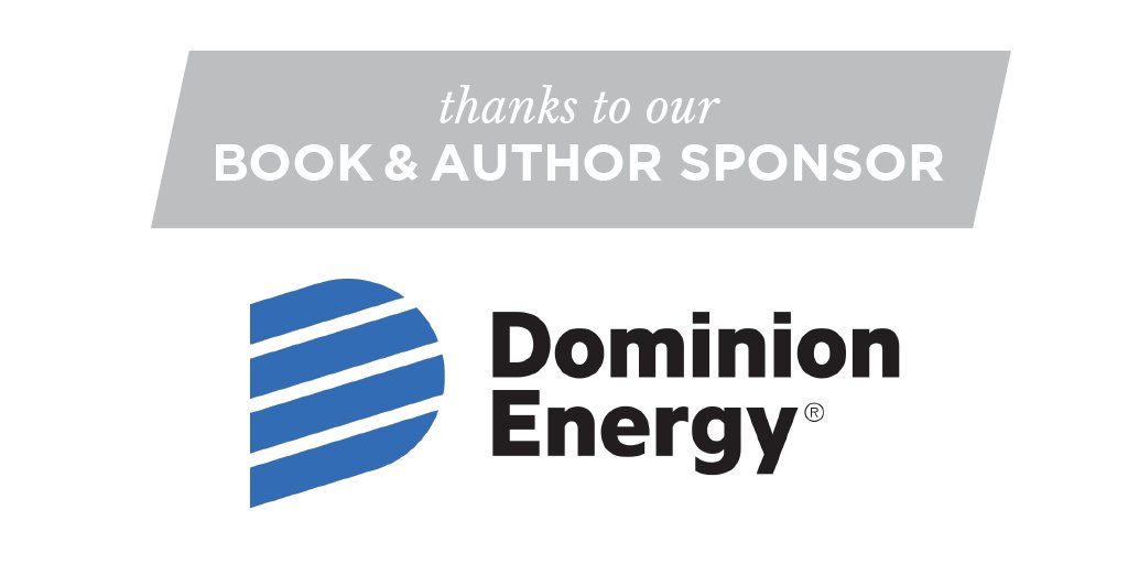 Today we thank #BookandAuthor2018 Presenting Dinner Sponsor @DomEnergyVA, whose continued support each year helps make this amazing event possible!