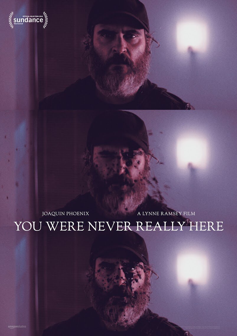 Alt posters for #YouWereNeverReallyHere (using trailer screenshots) #LynneRamsay #joaquinphoenix @ekatsamsonov @SandroNivola #judithroberts #alexmanette #johndoman @JonathanAmes @AmazonStudios #fanart #keyart #posterdesign #graphicdesign #indiefilm #womeninfilm #BringTheHammer