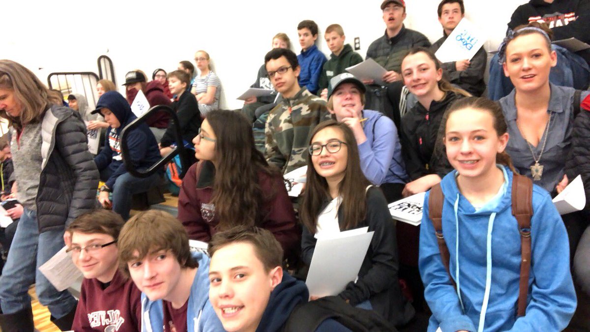 mrdavidrussell's tweet photo. So excited to have 11 awesome GCMS students are attending the first annual Eagle County Schools #STEMExpo #ecsrocks @GCMSwolves https://t.co/FRe8WuXZli