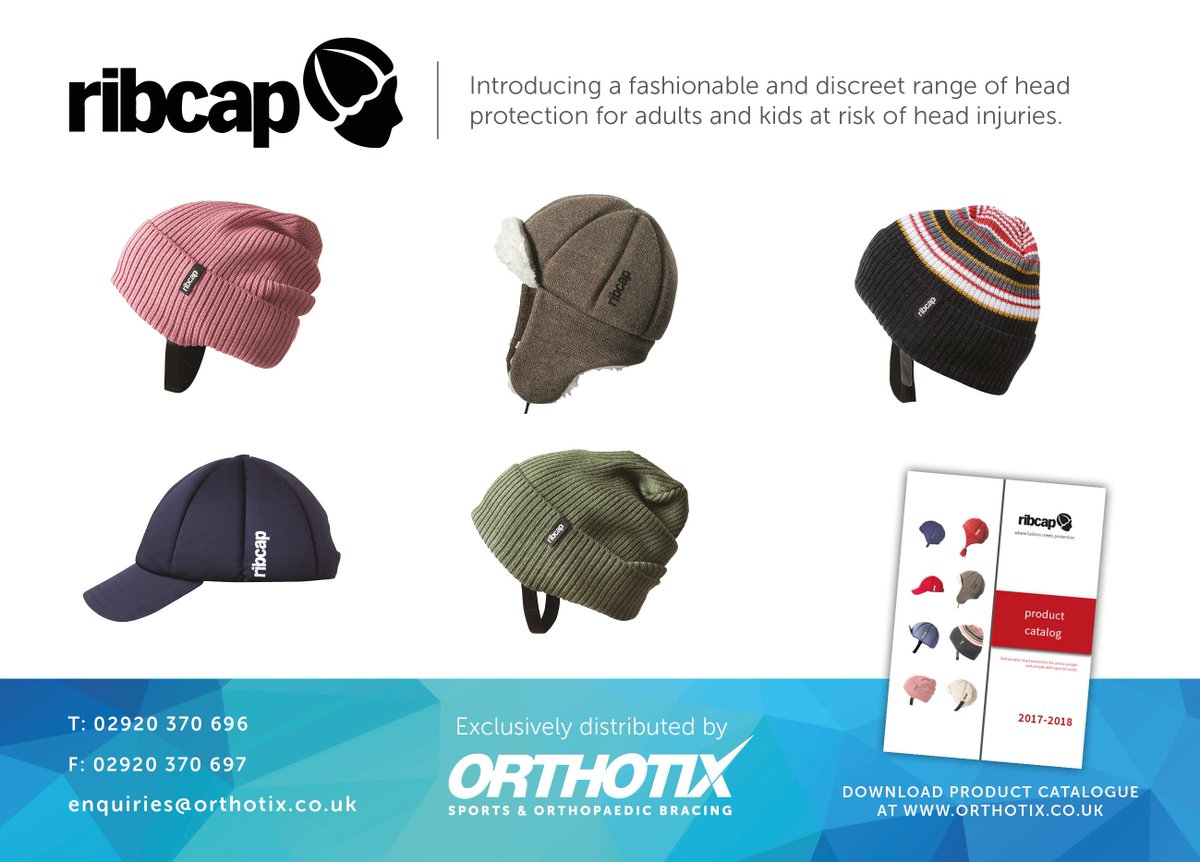 ANNOUNCEMENT>> We are now the exclusive UK orthotic distributor of the unique <a href="/Ribcap_official/">Ribcap</a> head protection range, designed for adults &amp; kids at risk of head injuries. DM us for a brochure &amp; watch video here 🧐👉  youtu.be/RshZhHJd0ww #fashion #headinjury #NHS #Orthopedics