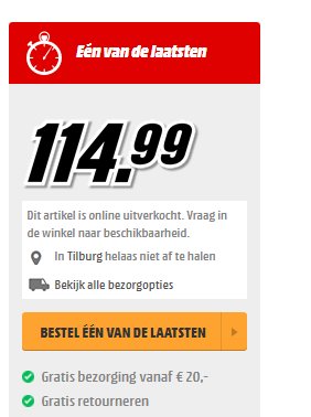 rickdepeffer's tweet photo. @mediamarkt_nl Hij is online uitverkocht, maar nog wel een van de laatste. hoe zit het nou? kan ik hem nog wel kopen of niet? https://t.co/QqkR3UAoab