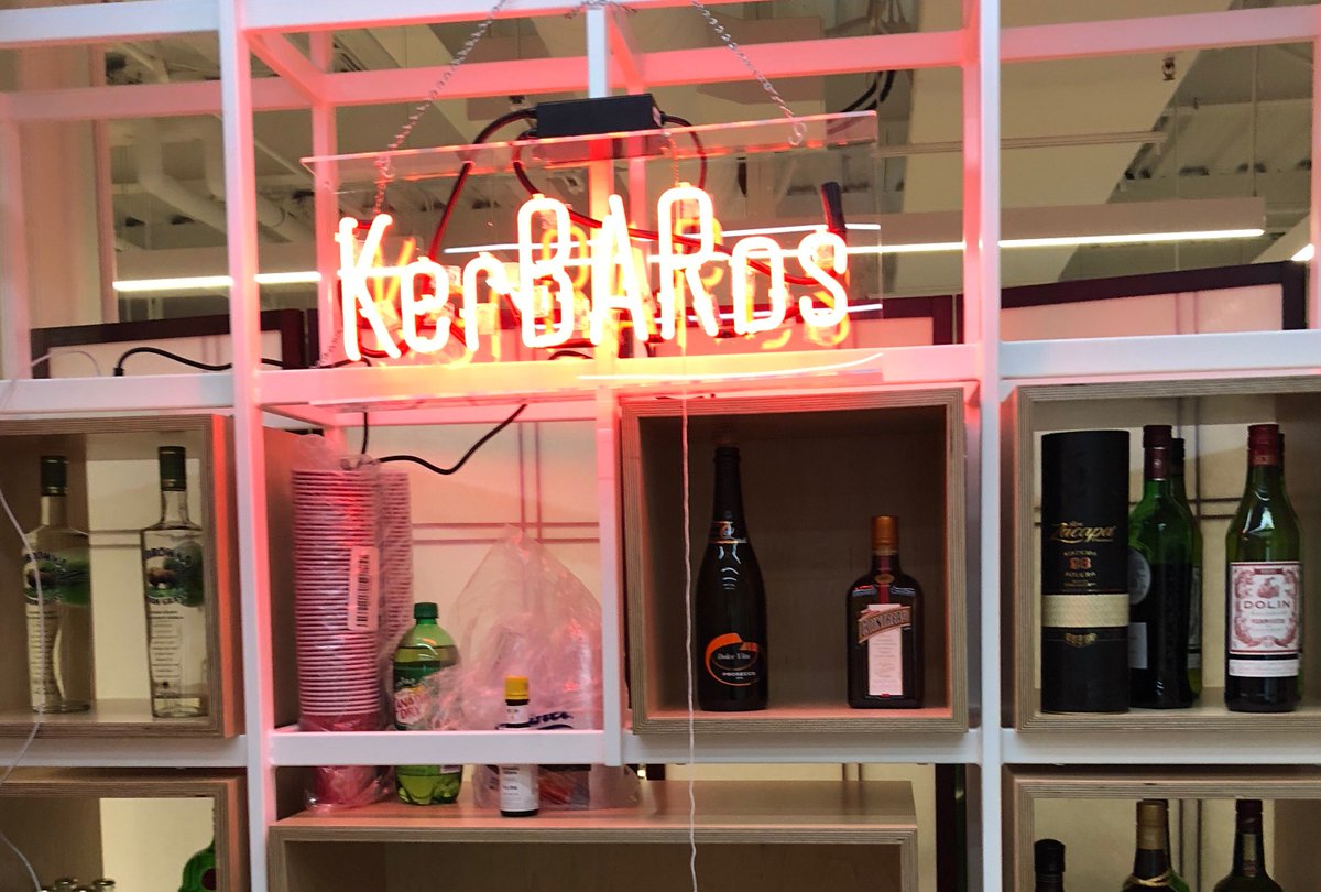 This bar is pretty good, but you have to go stand in line for a ticket before they serve you.